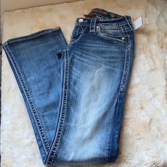 ROCK REVIVAL Greer Boot Stretch Jean Size 24 - Picture 10 of 11